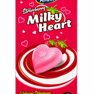 1r Strawberry White Hearts